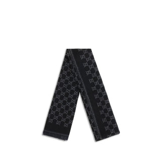 Gucci Black Wool Oves Aries Foulard
