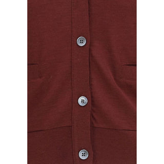 Thom Browne Bordeaux Wool Oves Aries Cardigan
