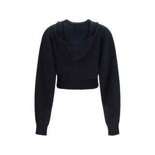 Max Mara Black Wool Oves Aries Cardigan