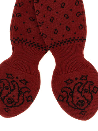 Guest in Residence Red Wool Foulard