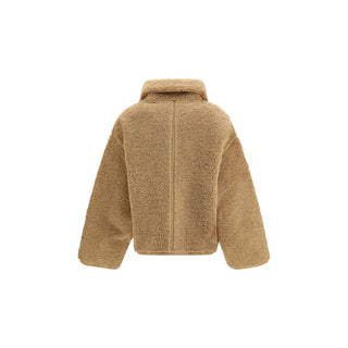 PINKO Beige Polyester Full-Length Jacket