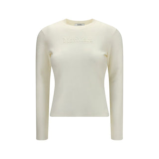 Max Mara White Wool Oves Aries Sweatshirt