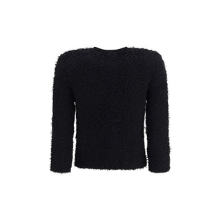 Balmain Black Viscose Full-Length Jacket