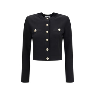 Balmain Black Viscose Cardigan