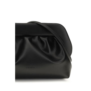 THEMOIRè Black Vegan Leather Clutch Bag