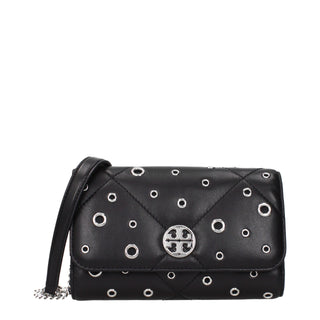 Tory Burch Black Leather Clutch Bag
