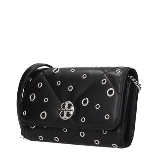 Tory Burch Black Leather Clutch Bag