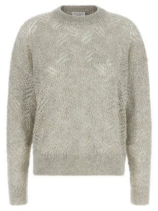 Brunello Cucinelli Gray Polyamide Cardigan