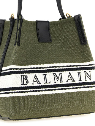 Balmain Bicolor Cotton Handbag