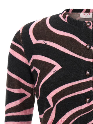 Emilio Pucci Multicolor Wool Cardigan