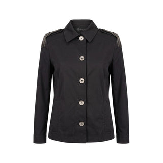 Mr&Mrs Italy Black Cotton Women Jacket