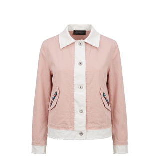 Mr&Mrs Italy Pink Cotton Women's Jacket
