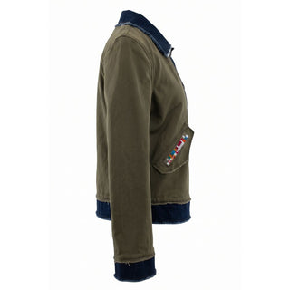 Mr&Mrs Italy Green Cotton Women's Jacket