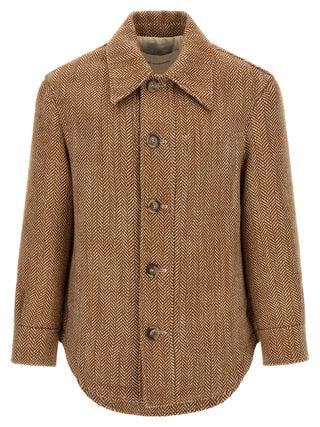 Ami Paris Brown Virgin Wool Jacket
