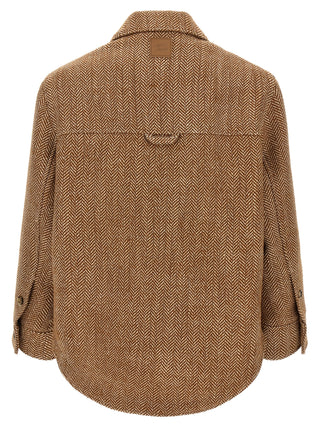 Ami Paris Brown Virgin Wool Jacket