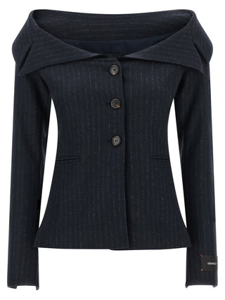 PINKO Blue Polyester Blazer