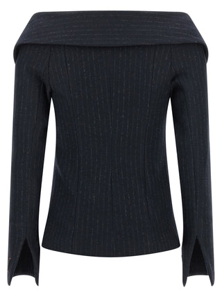 PINKO Blue Polyester Blazer