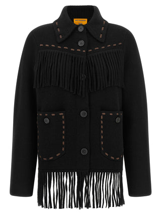 Guest in Residence Black Wool Full-Length Jacket
