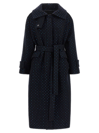 PINKO Blue Wool Coat