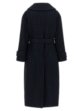 PINKO Blue Wool Coat