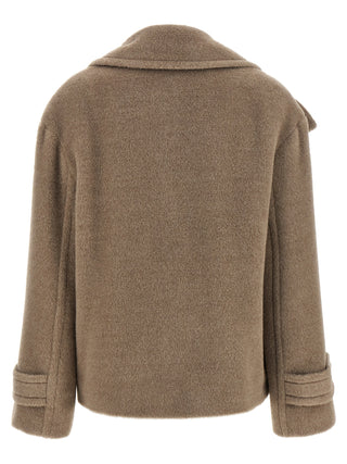 Tagliatore Beige Wool Coat