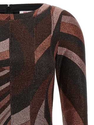 Emilio Pucci Bordeaux Polyamide Short Dress