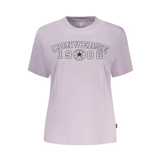 Converse Violet Cotton Women's T-Shirt