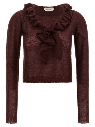 Alberta Ferretti Bordeaux Polyamide Cardigan