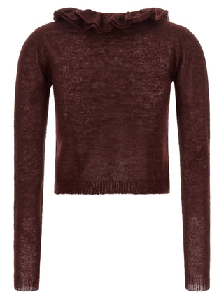 Alberta Ferretti Bordeaux Polyamide Cardigan