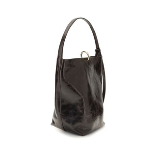 Benedetta Bruzziches Black Calf Leather Bos Taurus Backet Bag