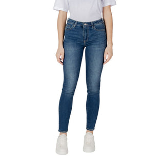 Armani Exchange Blue Cotton Skinny Jeans