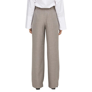 Only Beige Polyester Dress Pants