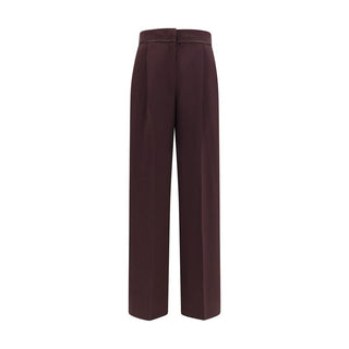 Forte_Forte Purple Polyester Casual Pants