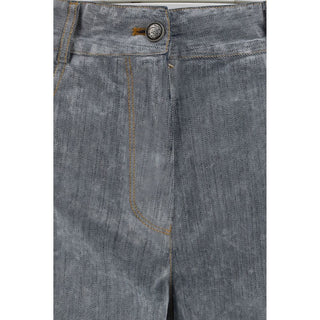 Forte_Forte Gray Cotton Jeans Denim