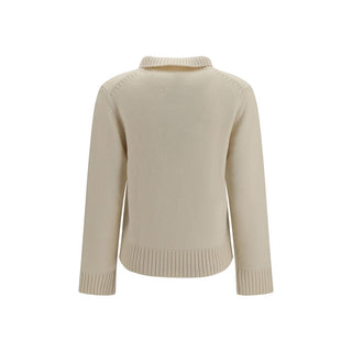 Extreme Cashmere White Cashmere Sweater