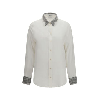 Alexander McQueen White Silk Dress Shirt