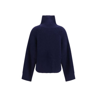 Ganni Blue Wool Oves Aries Sweatshirt