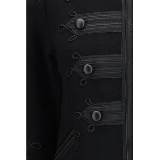 P.A.R.O.S.H. Black Wool Oves Aries Biker Jacket