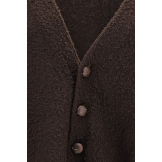 Golden Goose Brown Wool Oves Aries Cardigan