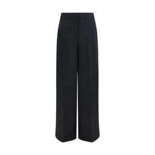 Fabiana Filippi Black Acetate Casual Pants