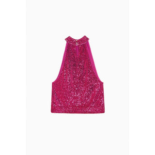 Patrizia Pepe Red Polyester Tank Tops