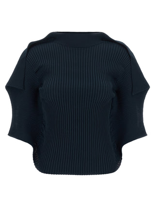 Issey Miyake Blue Polyester Pattern Shirt