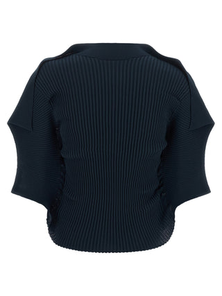 Issey Miyake Blue Polyester Pattern Shirt