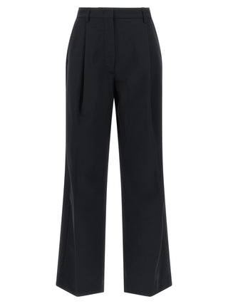 THELATEST Blue Polyester Casual Pants
