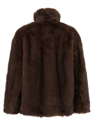 THELATEST Brown Polyester Coat