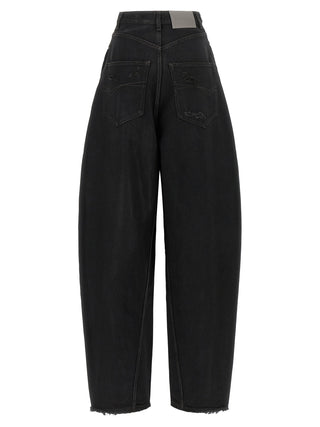 Balenciaga Black Cotton High-Waisted Jean