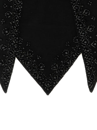 P.A.R.O.S.H. Black Wool Foulard