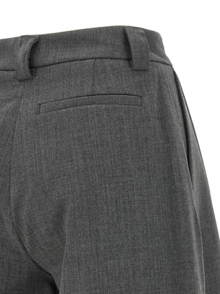 THELATEST Gray Polyester Bermuda Shorts