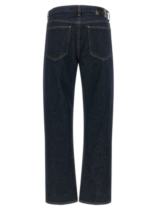 Khaite Blue Cotton Straight-Leg Jeans