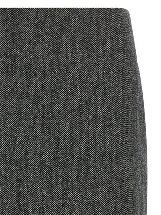 Blazé Milano Gray Virgin Wool Long Skirt